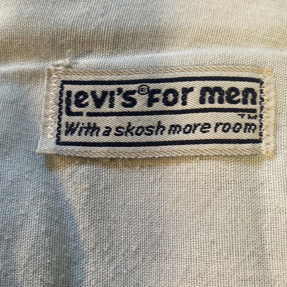 Vintage Rare Leather Tab Levi's For Men With "A Skosh More Room" Size 32x29 - Picture 5 of 8